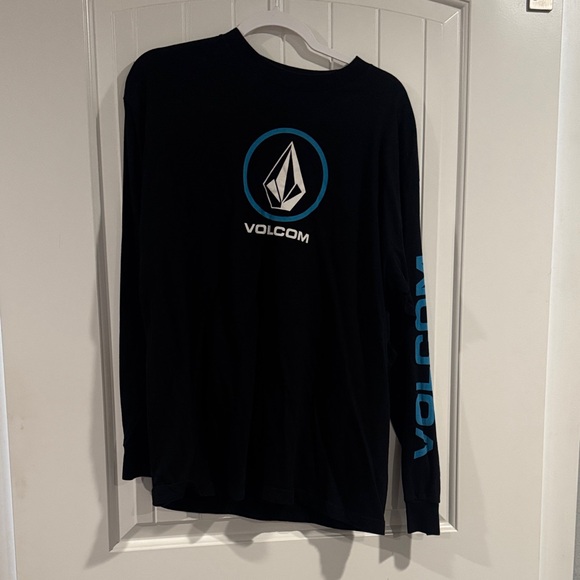 Volcom Other - Volcom Black Tee with Blue Accents